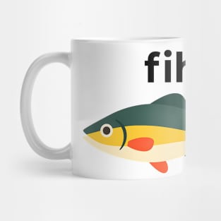 Fih Fish Meme – Funny Misspelled Animal Design Mug